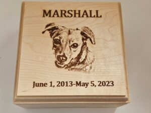 Marshall Maple Pet Urn